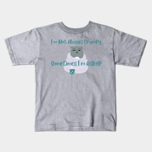 I'm Not Always Grumpy. Sometimes I'm Asleep Cat Shirt - Hilarious Cat Nap Tee, Perfect Casual Wear for Cat Lovers and Non-Morning Persons Kids T-Shirt